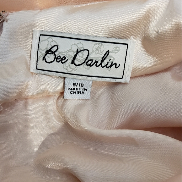Bee Darlin Peach Junior Dress, Prom, Homecoming Size 9/10 - Picture 9 of 11